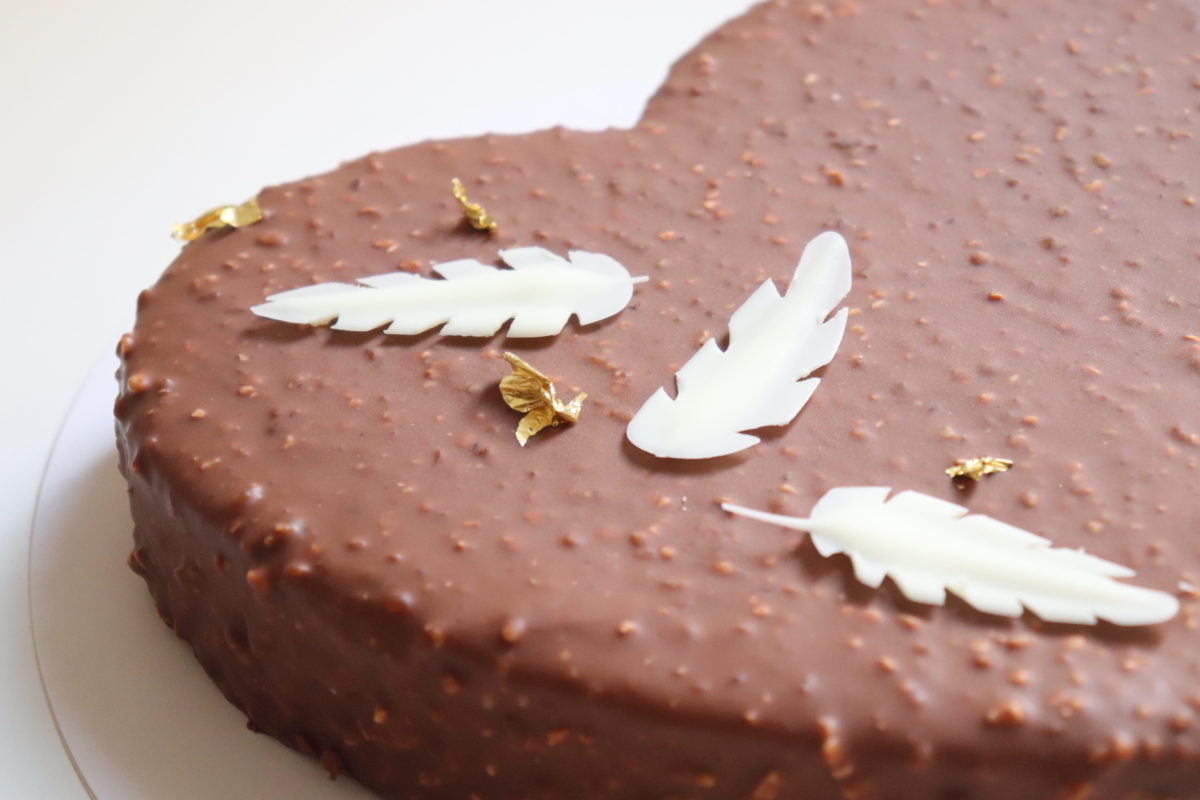 Entremets Saint-Valentin chocolat caramel - Recette Olivia Pâtisse